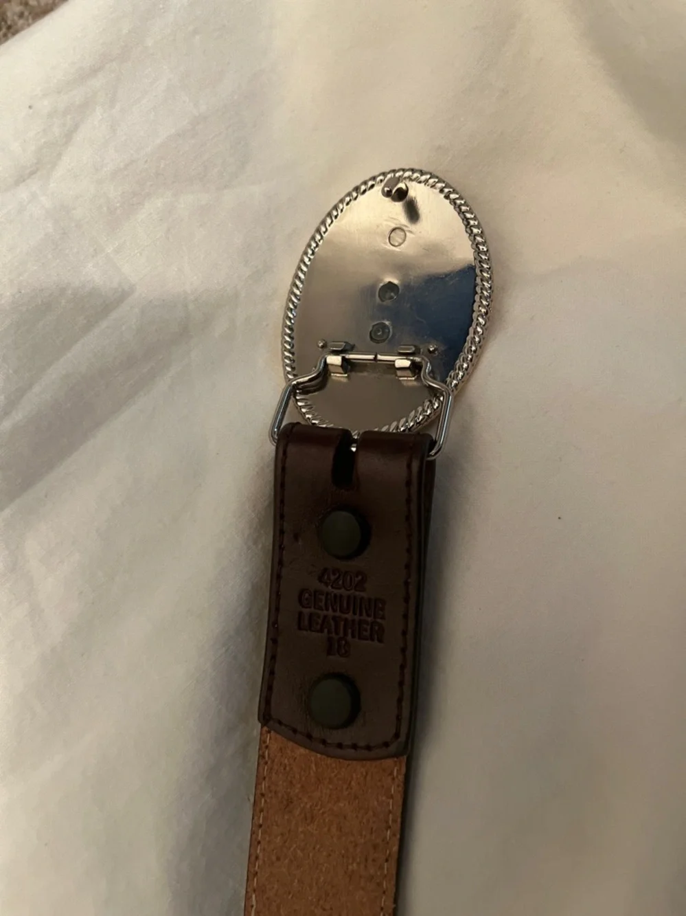 New Kids Leather Western Belt. 3D Belt Co. Brown Belt for youth. 18